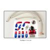 Universal Adjustable Fuel Pressure Regulator Oil 160psi 100psi Gauge AN6 AN 6 Fuel Pressure Regulator Kit Fitting End Colourful