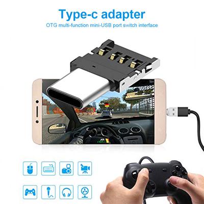 Tip-c Adaptör OTG Çok Fonksiyonlu Dönüştürücü USB Arayüzü - Tip-c Adaptör Mikro Aktarım Arayüzü