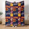 Cleveland Cavaliers Print Flannel Blanket High Quality Warm Comfortable Cover for All Seasons Perfect for Gifts Home Decor