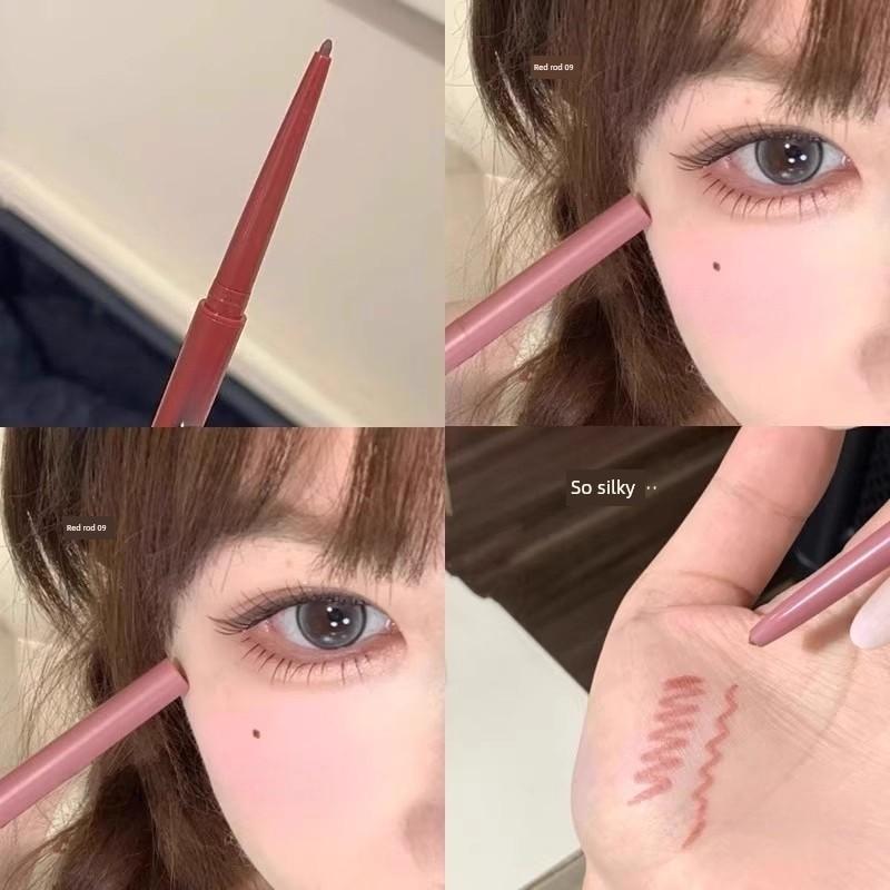 Rose Pink Mucous Membrane Color Rabbit-Eye Eyeliner Pen That Doesn'T Smudge, Waterproof, Sweat-Proof, Long-Lasting, Beginner-Friendly Eyeliner Pen
