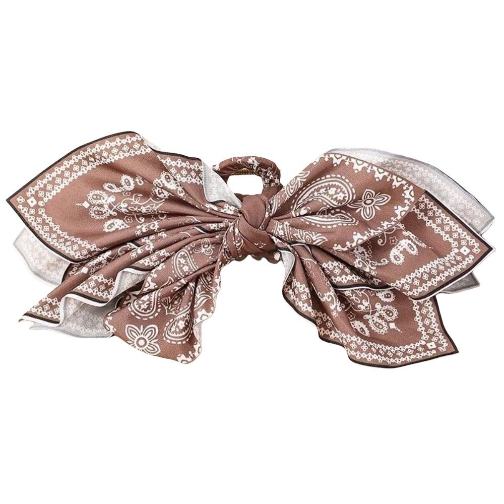 Double-sided Cashew Flower Bow Hairpin Love Grab Clip Summer Vacation Shark Clip Fashion Ponytail Clip Headgear