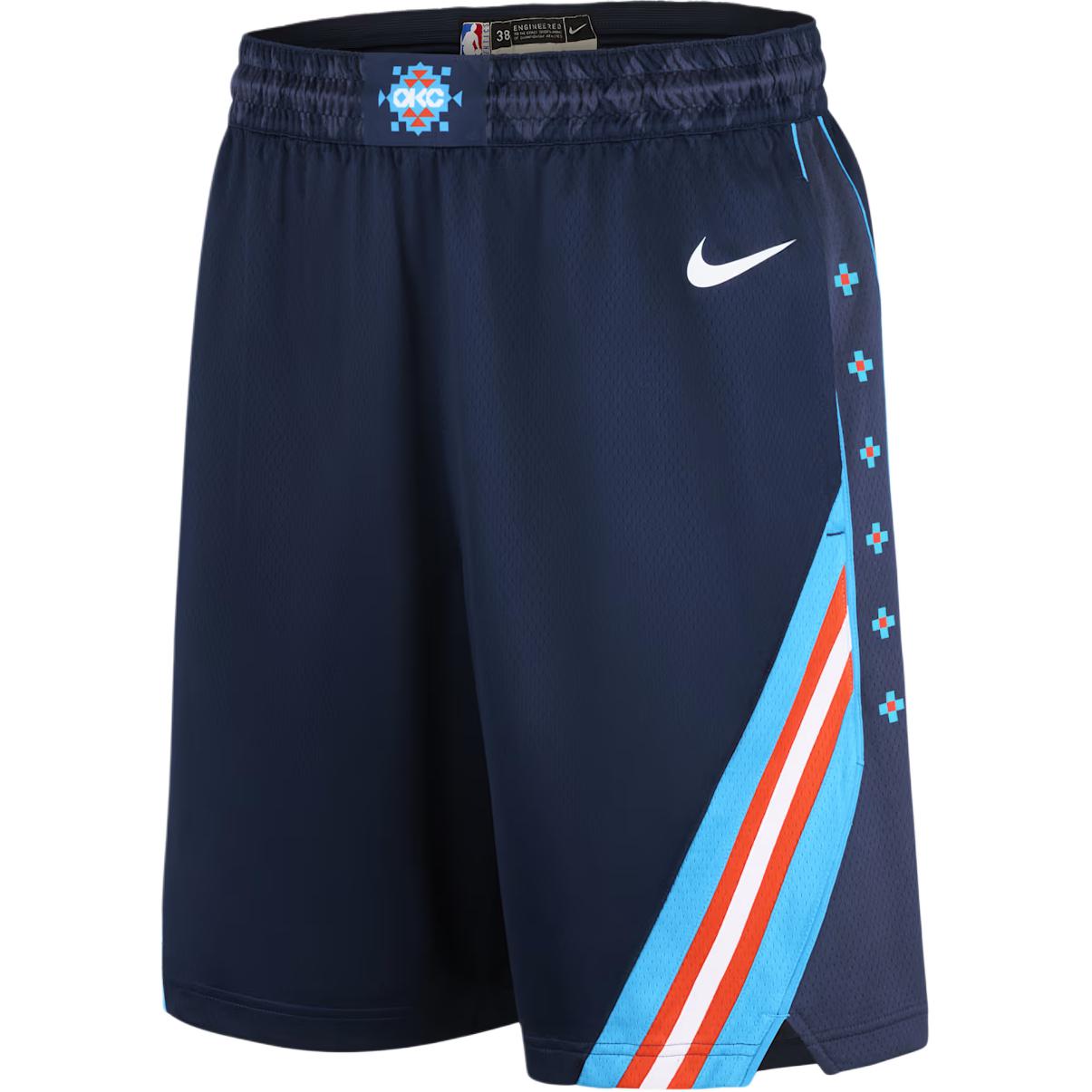 Мужские шорты Nike Oklahoma City Thunder City Edition Nike Dri-FIT NBA Swingman HM6058-437 M