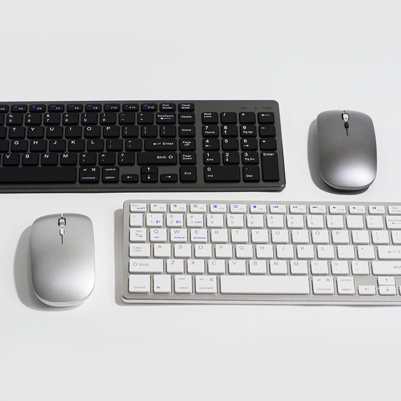 Multi-Device Wireless Mouse & Keyboard Set: Three-Mode and Dual-Mode Connectivity for Notebooks, Desktops, Tablets, and Mobile Phones.