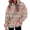 Women's Fashion Daily  Casual V-Neck Long Sleeve Printed Top