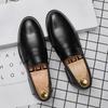 Men's Formal Leather Shoes British Style Oxford Loafers Round Toe Breathable Non-Slip Business Dress Wedding Office Casual Shos