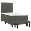 3137750 vidaXL Divan-lit Et Matelas Gris Foncé 80x200 Cm Velours