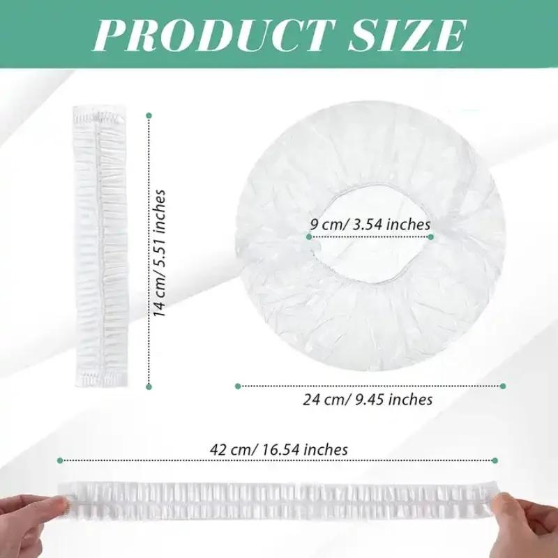 Shower Cap Sauna Disposable Transparent Bonnets Silk Bonnet Beauty Satin Hat Hair Night Hairstyles Sleep Personal Care Bath Home