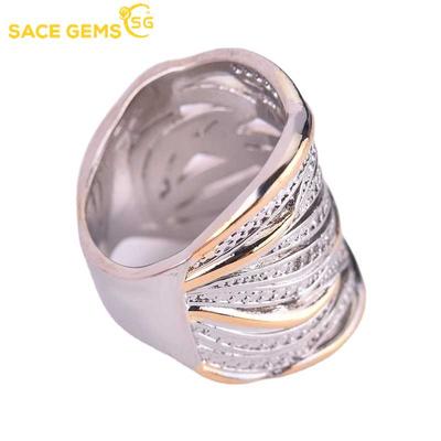 Classic Copper Alloy Zircon Ring Ladies Jewelry Wedding Promise Party Gift
