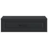 Wall Mounted Side Table Black 59 X 34.5 X 17 Cm