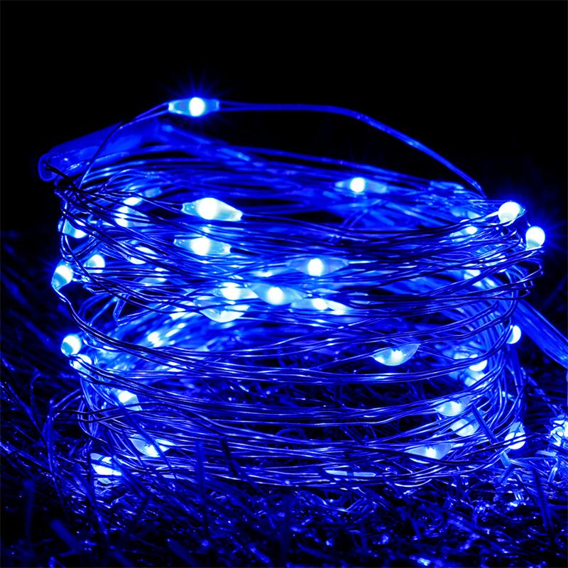 20M 200Led String Lights Usb Christmas Lights Copper Wire String Lights Outdoor Garland Waterproof Fairy Light For Home Wedding