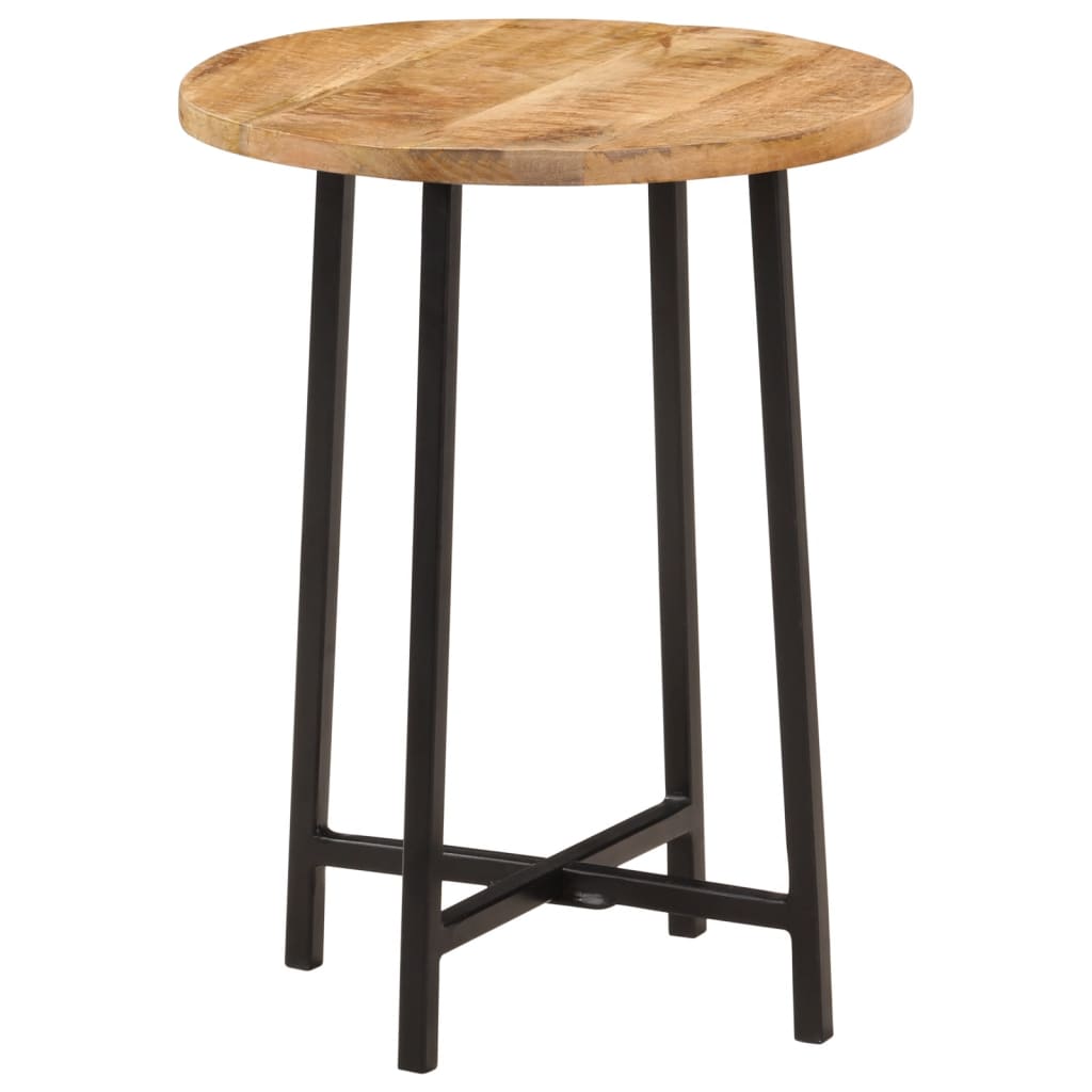 Coffee Table 35 X 35 X 45 Cm Solid Mango Wood and Iron