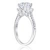 3 Round Simulated Diamond Zirconia Rings for Women Wedding Engagement Party Evening Dress Jewelry