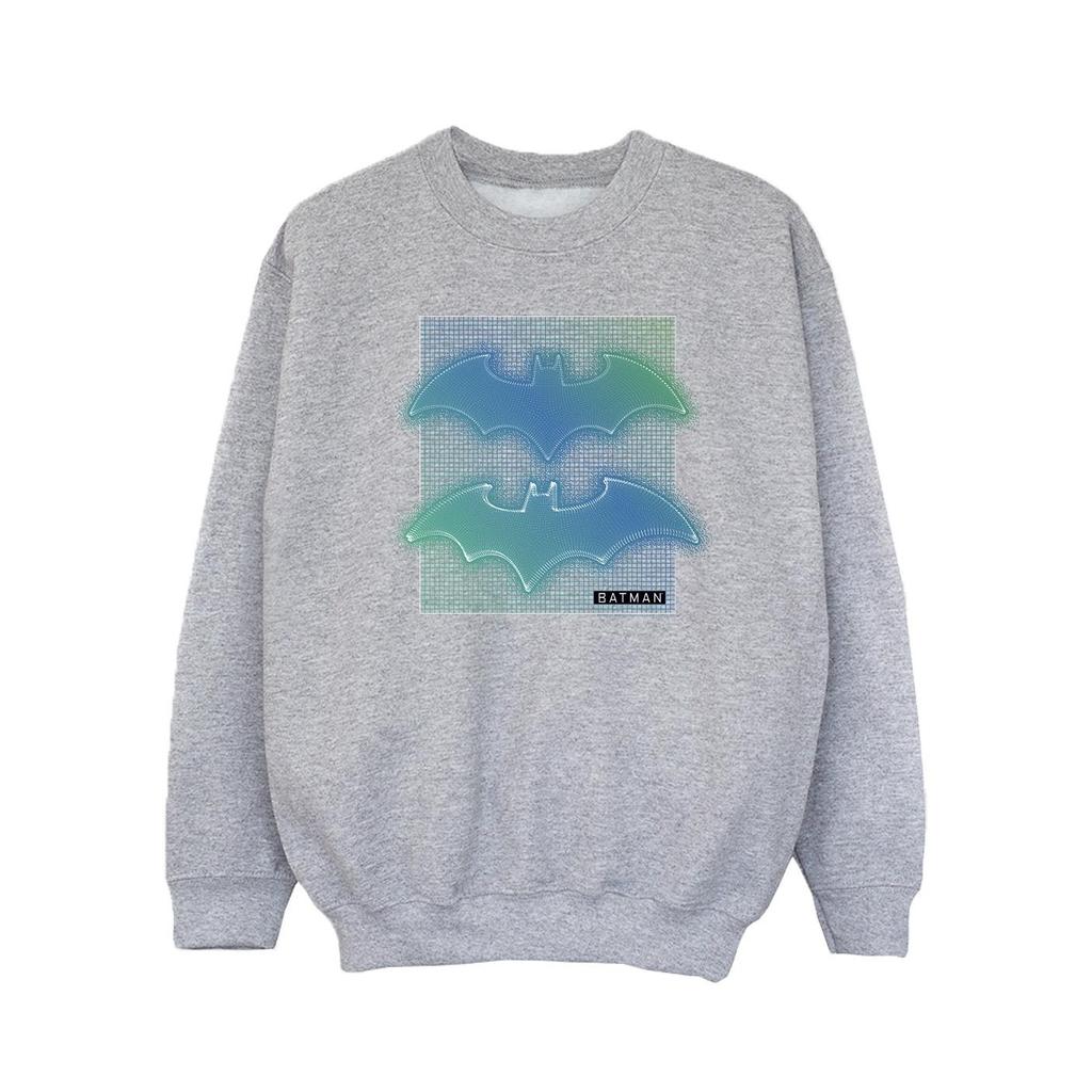 DC Comics Girls Batman Grid Gradient Sweatshirt