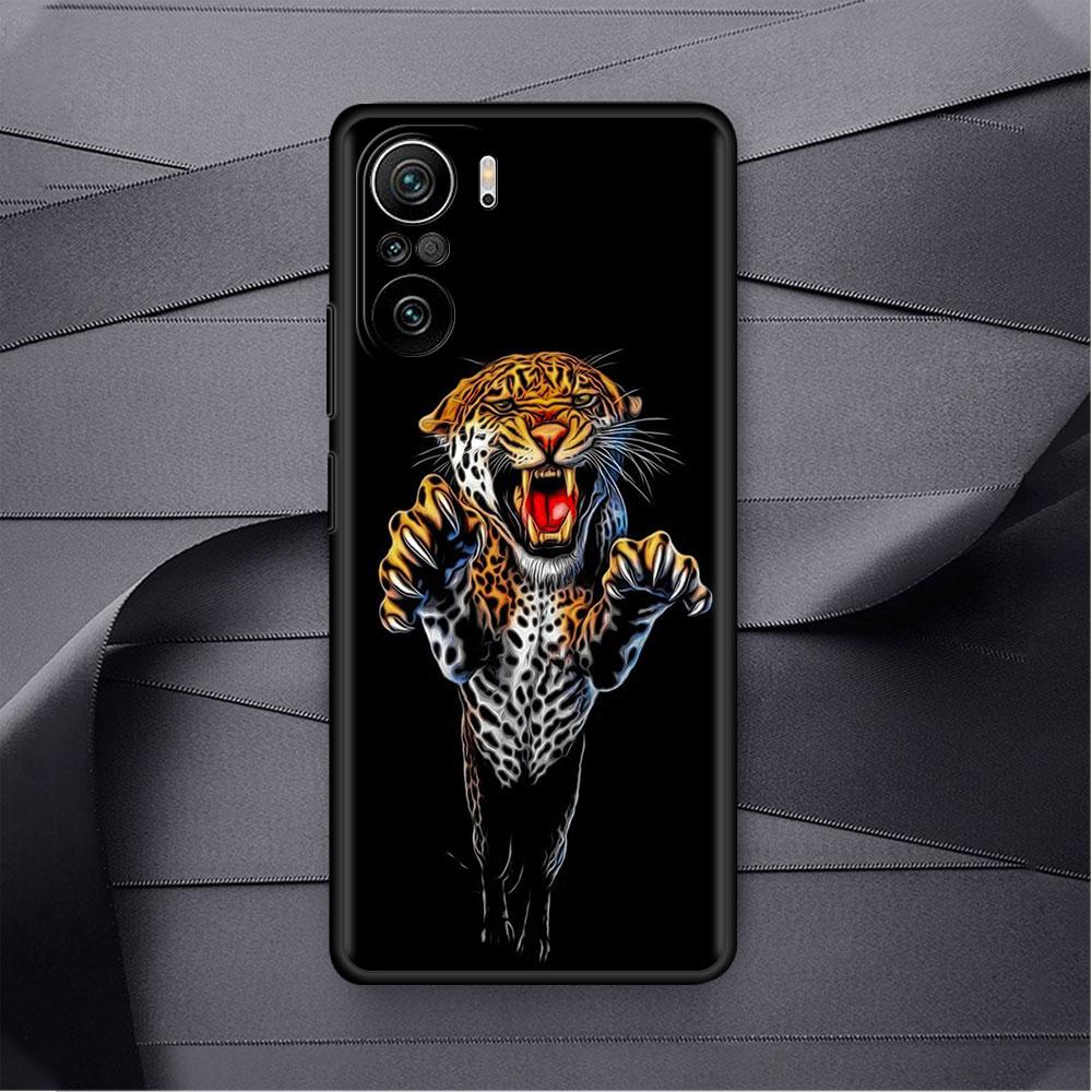 Case For Xiaomi Redmi Note 11 9S 10 9 8 7 9A 9C 9i K40 8T 10C 9T K50 Silicone Phone Shell Tiger Animal