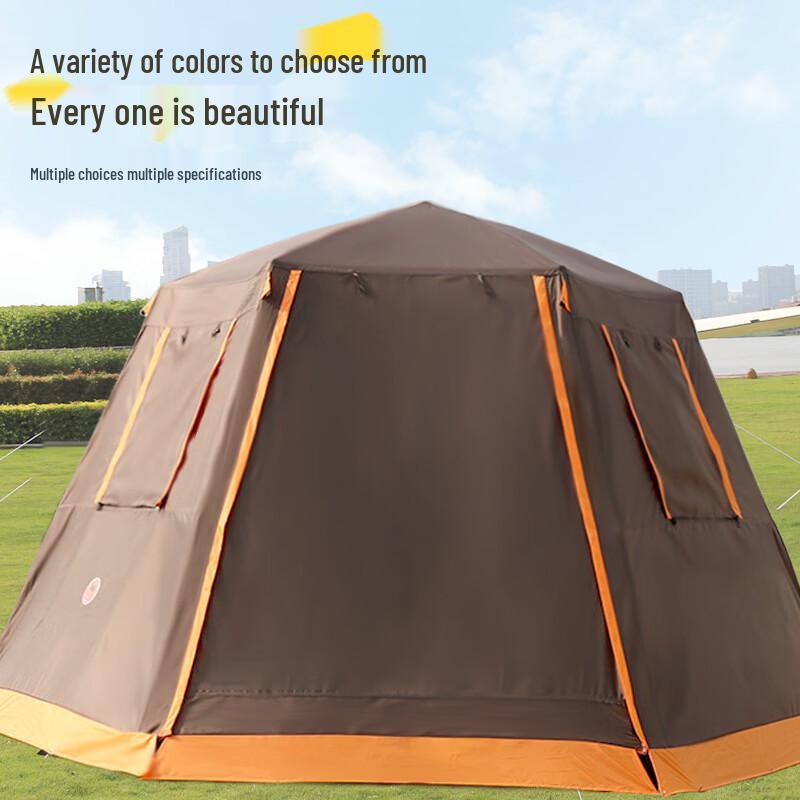 Chuangjingpin Portable Hexagonal Double-Layer Camping Tent