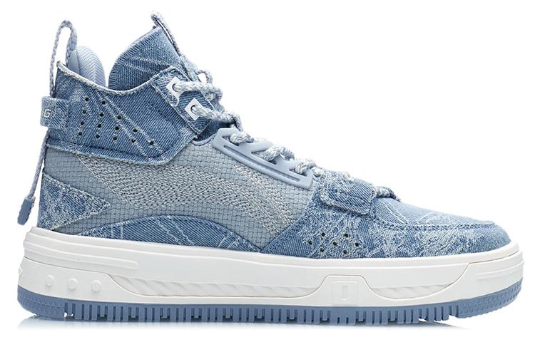 Li Ning Textile, Synthetic Leather Slip Resistant, Abrasion Resistant, Height Increasing High Top Skateboard Shoes AGCR430-5