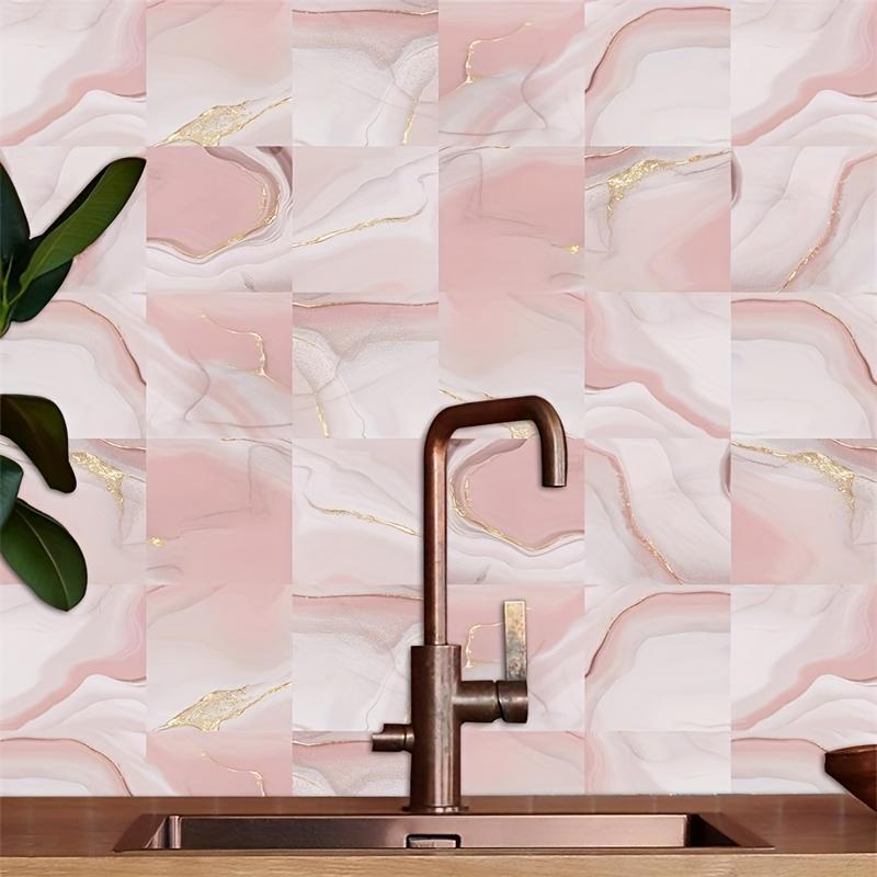 10 sztuk samoprzylepne zdejmowane naklejki z imitacją pcv na kafelki luksusowe marmurowe wodoodporne naklejki ścienne do pokoju przedszkole przedszkole salon