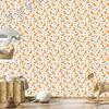 Leopard wallpaper white, cream, gold and light gray 50x1000