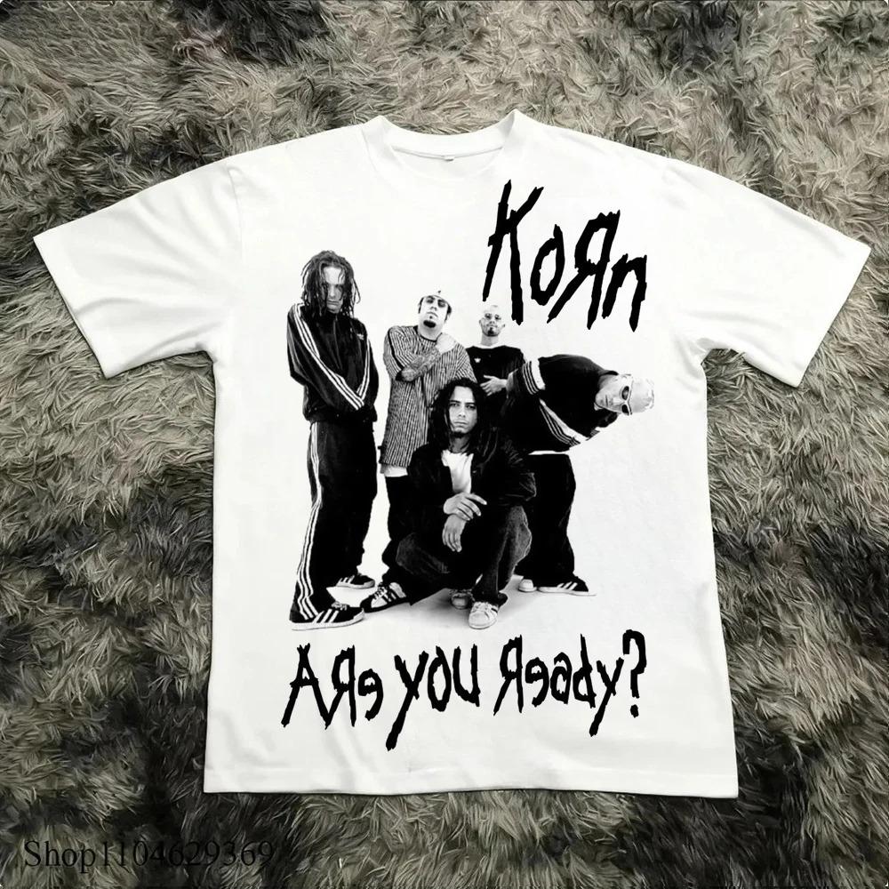 Korn Follow The Leader Bavlněné Tričko s Potiskem Oboustranné Metalová Kapela Pánské a Dámské Oversize Párové Trička