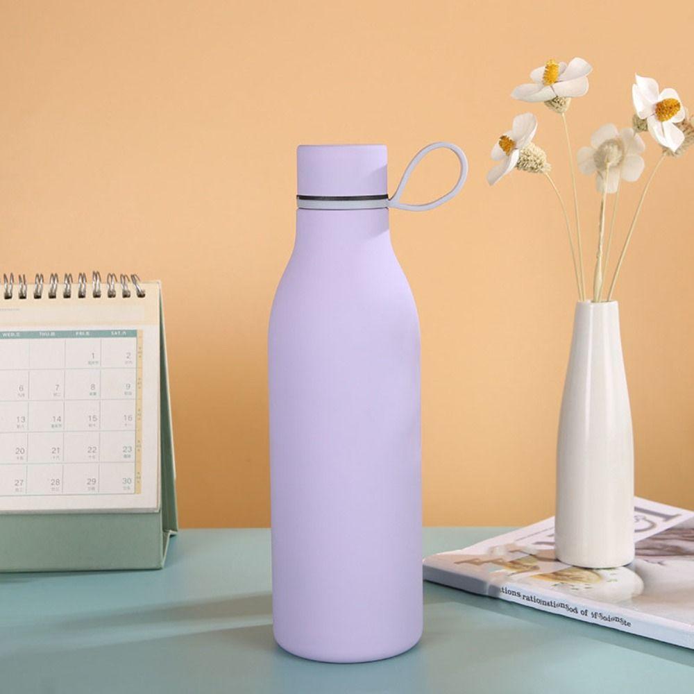500ml Insulation Cup With Handle 304 Stainless Steel Thermos Water Bottle Vacuum Flask  Sports