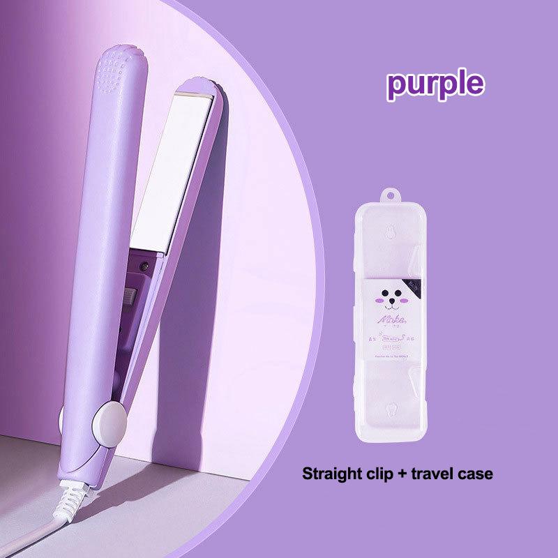 1PC Mini Hair Straightener Cartoon Curling Straight Hair Dual Purpose Clipboard Portable Curling Iron