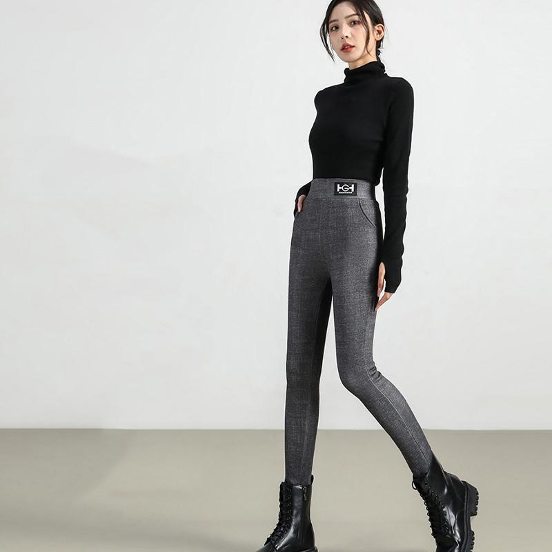 Women Winter Thermal Thicken Fleece Lined Leggings Thick High Stretch Tights Sexy Skinny Pants