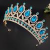Bridal Crown Baroque Drop Diamond Princess Crown Performance Birthday Tiara Wedding Dress Accessories