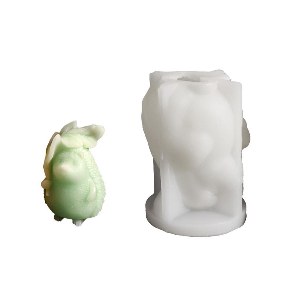 Fashionable Hedgehog Shaped Candlestick Sturdy Silicone Mould for Resin and Art Craft Supplies Home Decoration Mould