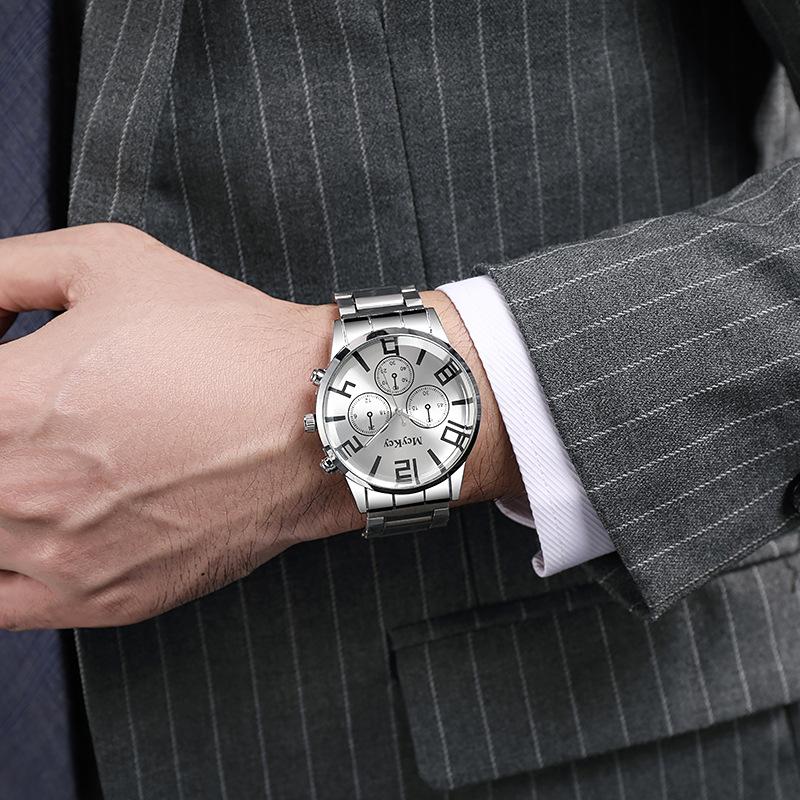 Men'S Business Steel Belt Watch, Prism Glass, Xi Yin Model