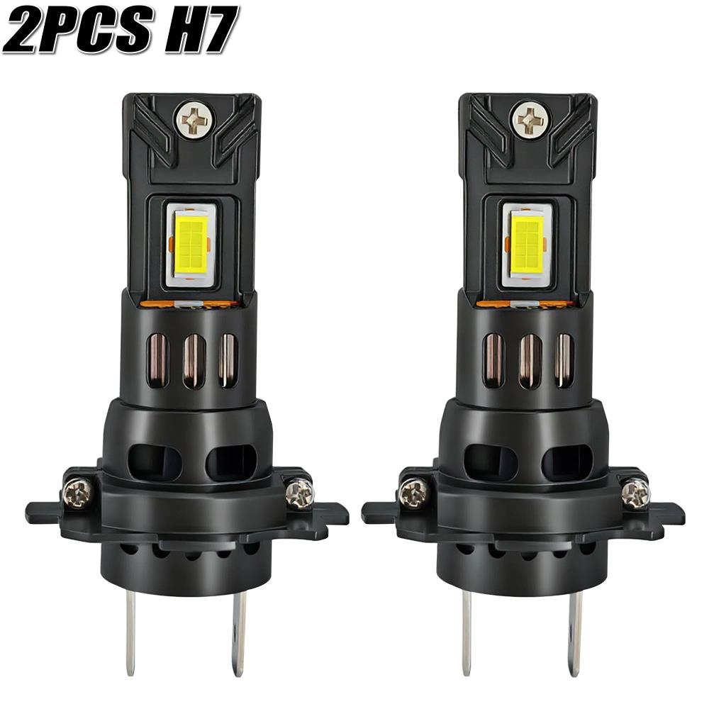 2PCS H7 LED Bulbs CANBUS Car Headlight High Power Spotlight White Light Fog Lamp Plug&Play 1 : 1 Halogen Desig Auto Headlamp 12V Car Light