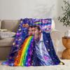 GUOYU Blanket Ccharlie Kirk Throw Soft Flannel Throw Summer Blanket Lightweight Cozy Nap Blanket for Sofa Bed Travel