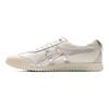 ONITSUKA TIGER Mexico 66 Leder Runde Zehenpartie Schnürschuh Stoßdämpfend Abriebfest Low-Top Freizeitschuhe Unisex Sneaker Weiß Silber 1183B889-106