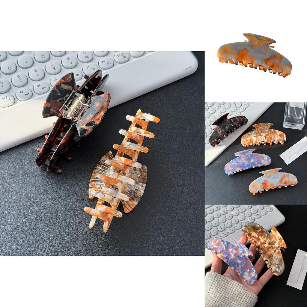 Elegant Korean Large Acetate Hair Claw Clip Versatile For Chic Updos And Hairstyles