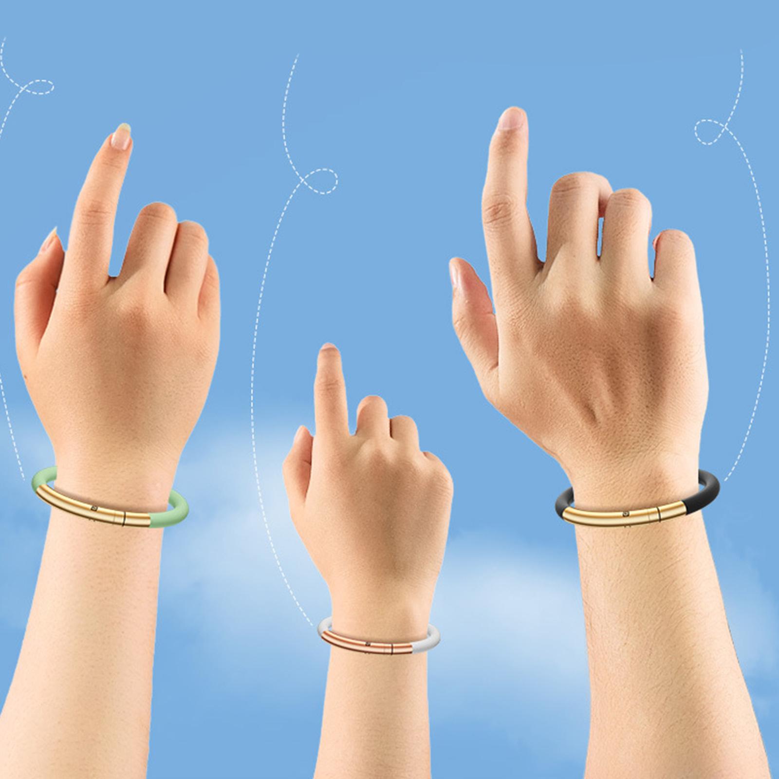 

Silica Wristband Essential Oil Mosquito Repellent Bracelet Children Insect Killer Band Anti-mosquito Pest Control Summer Adult зелений