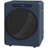 5kg Kondenstrockner, 1000W Kompakter Freistehender Frontlader Wäschetrockner mit Edelstahl-Trommel, Timer, Blau