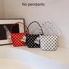 Spacious Polka Dot Tote Bag for Women Stylish Shoulder Handbag for Work School and Travel