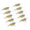 10pcs Shrimp Simulation Soft Prawn Lure Bait Hook Tackle Bass Fishing Lures