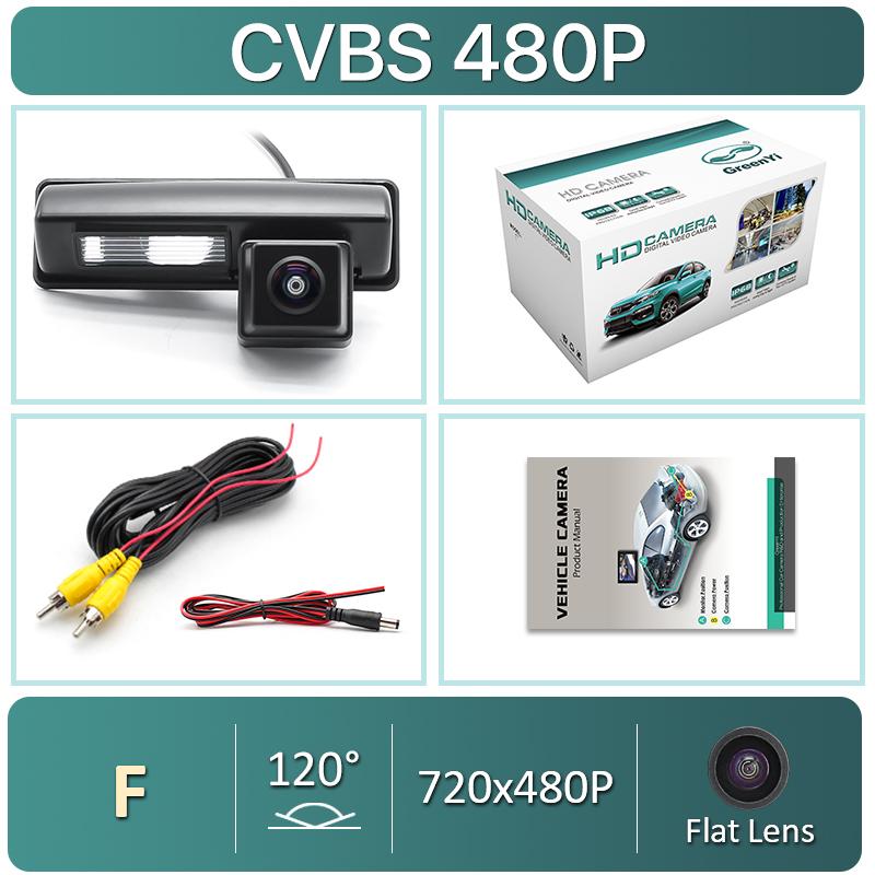 

170 градусов объектив Fisheye CVBS AHD 1080P ночное видение автомобильный номерной знак подсветка камера заднего вида для Toyota Camry 2007-2012