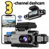 3-4 Kanal WiFi Dashcam, 1080P Full HD, APP WiFi-Steuerung, 3,5" Bildschirm, HD-Nachtsicht, 24h Parküberwachung