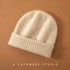 Autumn and Winter Cashmere Hat Women's Hollow Double-layer Casual Ear Protection To Show the Face, Small Wool Knitted Pile Hat Worn On Both Sides