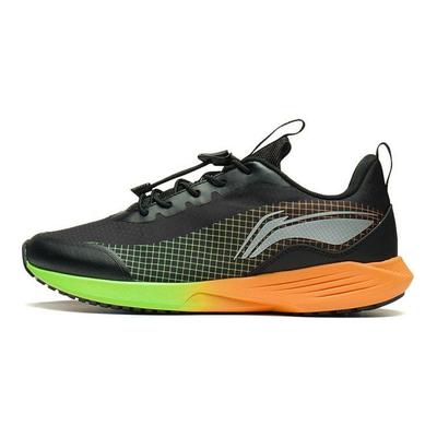 LiNing Comfortable Sports Low-Top Running Shoes Kids Sneakers Black YKFS098-1