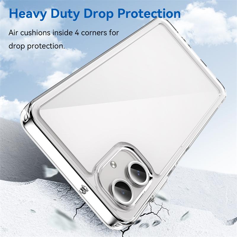 Do etui Samsung Galaxy A06 Luksusowy przezroczysty silikon Capa Etui Samsung A06 Bumper TPU Telefon Protector Galaxy A06 Cover