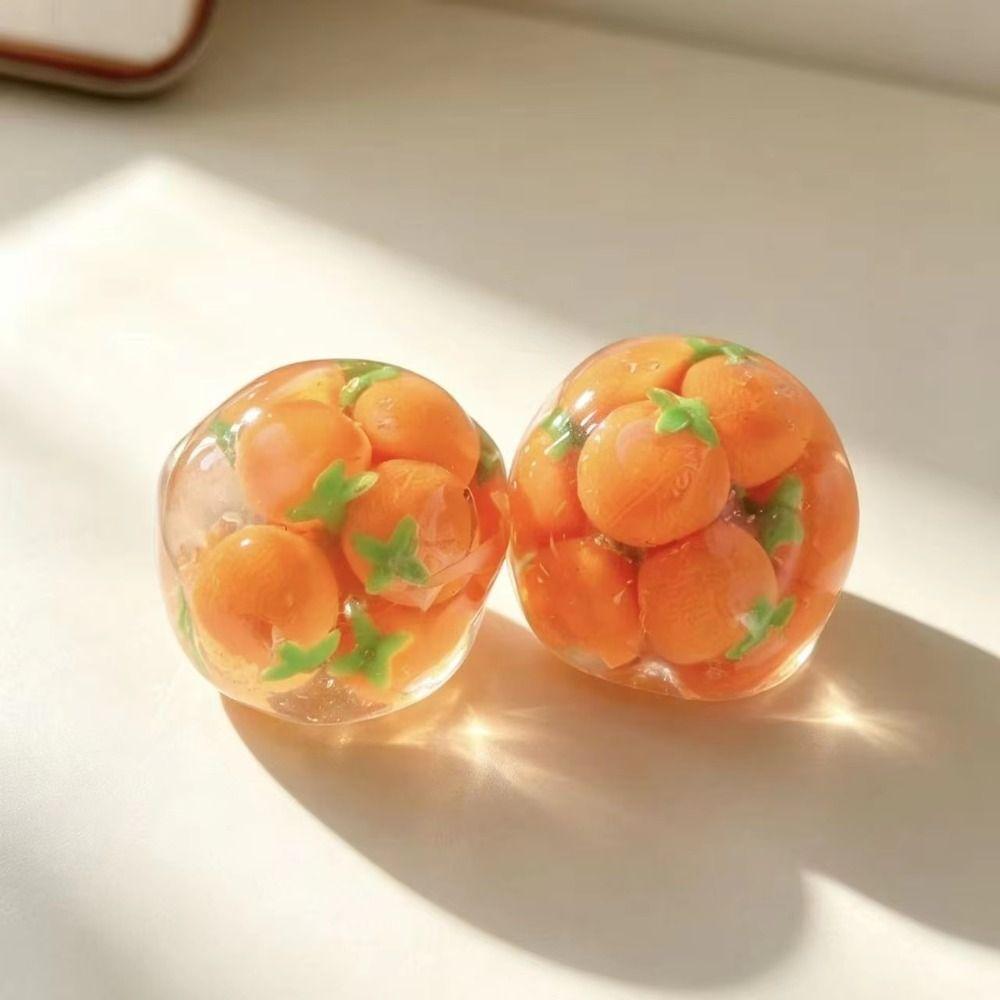 Sensory Fidget Fidget Squishy Toy Orange Fruit Series TPR Fidget Toy Kids Adults