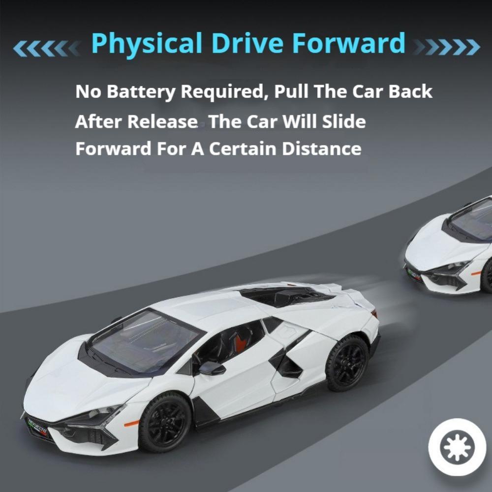 1/24 Lamborghini Revuelto Sports Car Toy Model Alloy Die Cast Four Wheel Suspension All Car Doors Can Be Opened Vehicle Models Collect Gifts