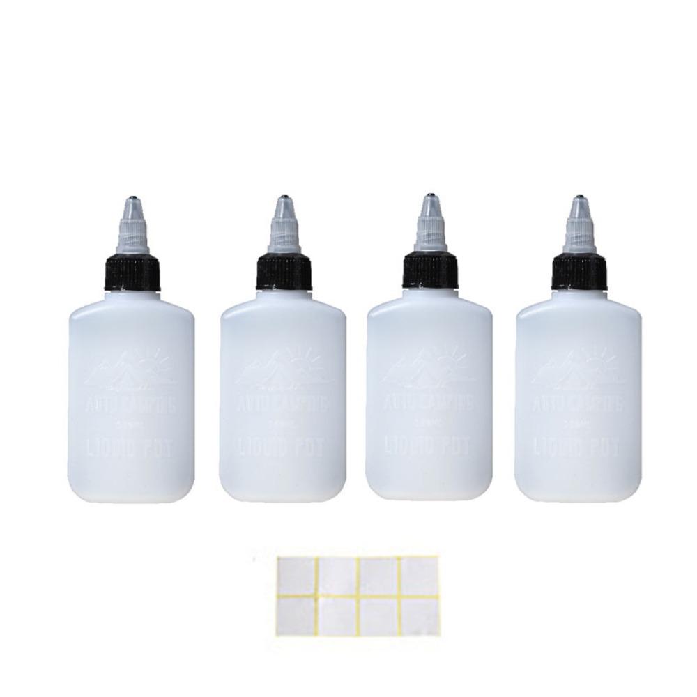 4pcs Plastic BBQ Oil Dispenser 100ml Squeeze Sauce Bottles Outdoor Oil Bottle  Ketchup