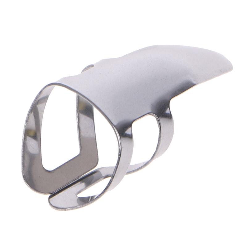 8pcs Adjustable Metal Finger Thumb Picks Plectrum for Fingerstyle Guitar Bass