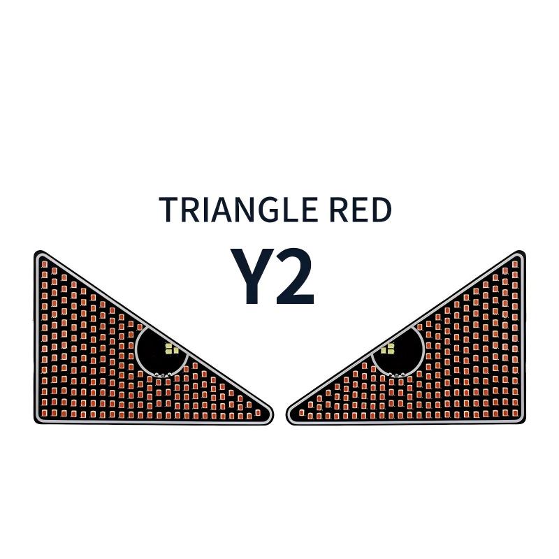 Devil's Eyes LED Light Vehicle Signal Lights Matrix Panel Light Warning Strobe Lights USB Plug-in Decorations for Car Windshield