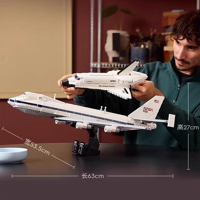 Creative  2417pcs ICONS Shuttle Carrier Aircraft Compatible 10360 Building Kit Blocks Space Plane Bricks Toy For Children