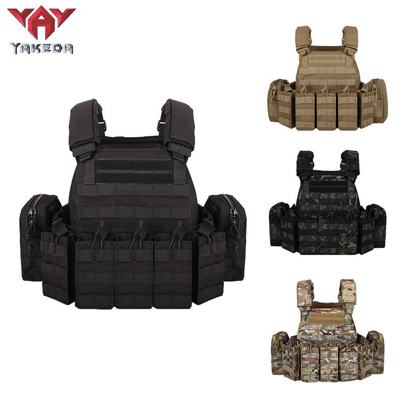 YAKEDA Breathable MOLLE Camouflage Tactical Vest for Outdoor Training