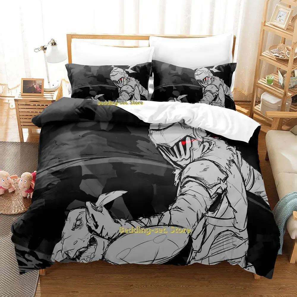Goblin Slayer Anime Bedding Set Single Twin Full Queen King Size Duvet Cover for Adult Kid Bedroom Decor